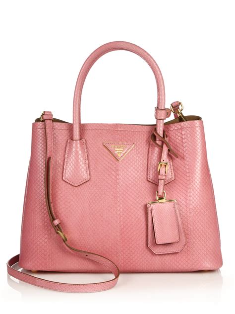 prada double bag pink